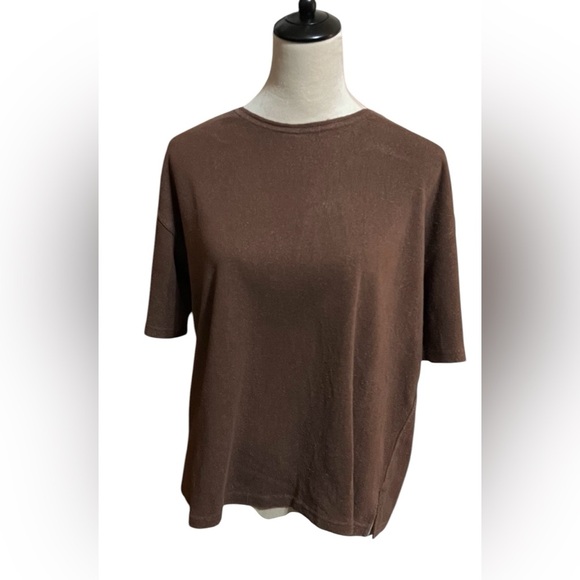 Group A & E Women's Silk Short-Sleeve Blouse Top PTP 22 Length STH 23 - Picture 1 of 3